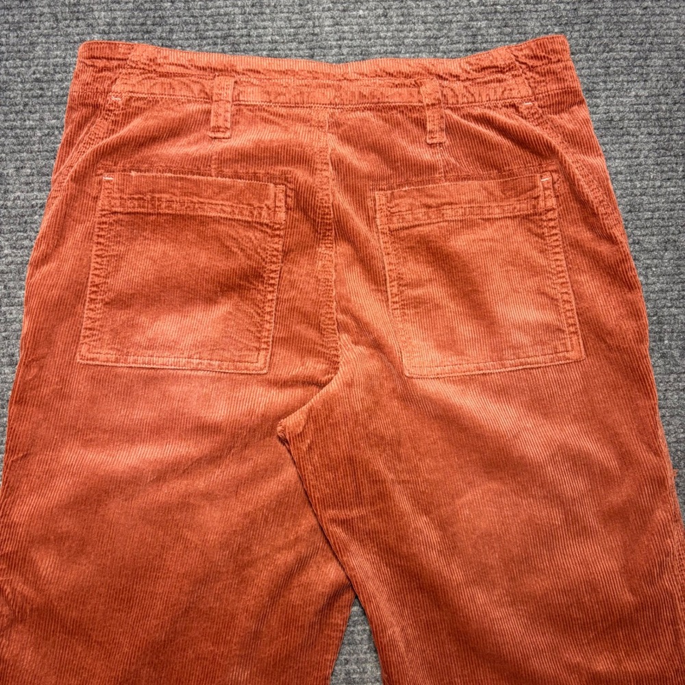 Pilcro The Wanderer Corduroy Utility Pants 29 Rust Orange Distressed Carpenter - Picture 10 of 12